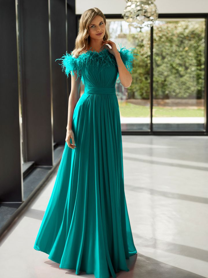 Gonna Davino Spose Pronovias Abiti Prezzi Abito Lungo Verde Acqua