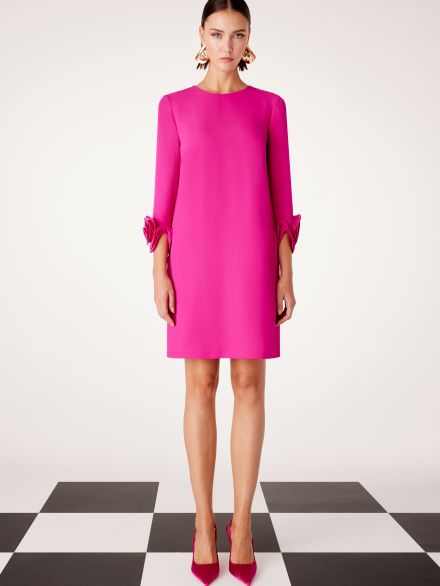 Abito fucsia lunghezza midi Cerimonia Carla Ruiz 2025
