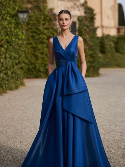 Abito blu gonna ampia Marfil Rosa Clarà 2025